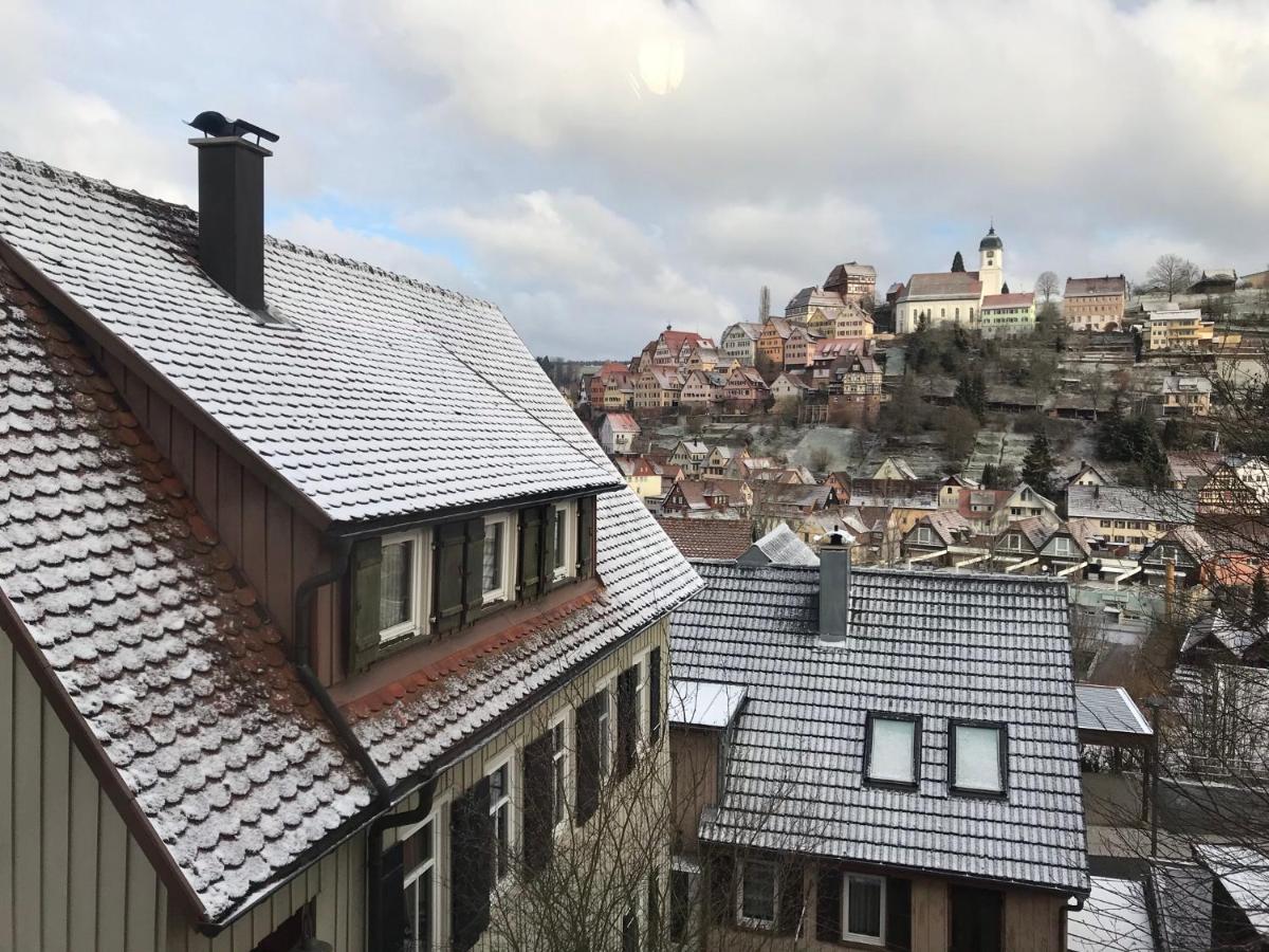 Retro Ferienwohnung Mit Schlossblick Im Nordschwarzwald التينستيغ المظهر الخارجي الصورة