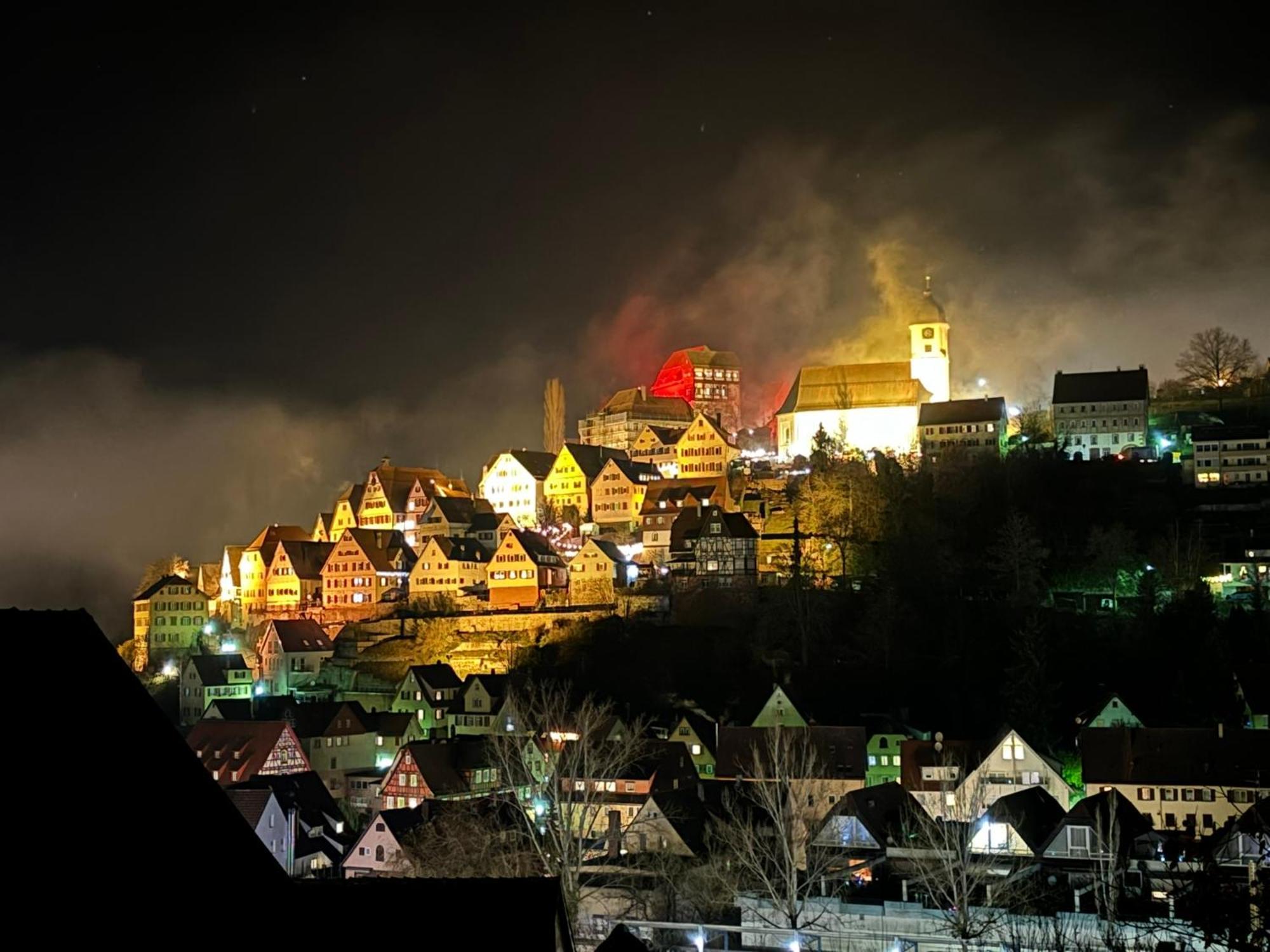 Retro Ferienwohnung Mit Schlossblick Im Nordschwarzwald التينستيغ المظهر الخارجي الصورة